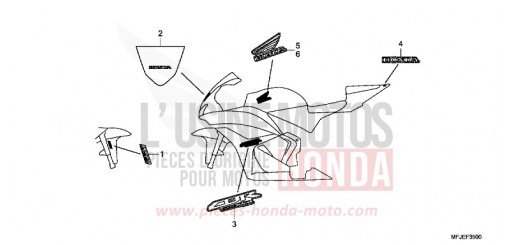 MARQUE/RAYURE (1) CBR600RAC de 2012